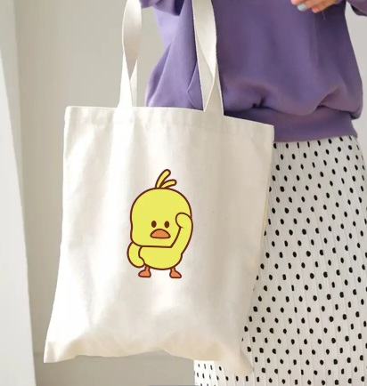 Custom Print on Woven Tote Bag